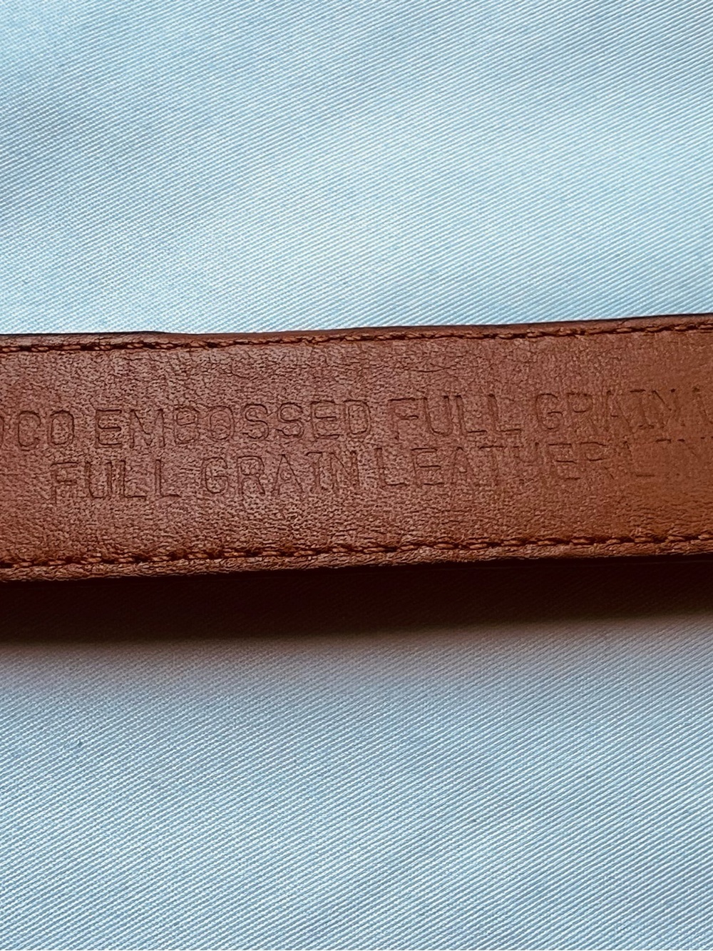 Brighton Belt Size 34 Genuine Leather Croc Embossed Silver Western Buckle - Picture 7 of 8